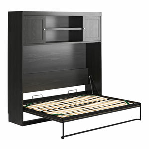 Novogratz Her Majesty Daybed Cabinet - Black Oak - Full