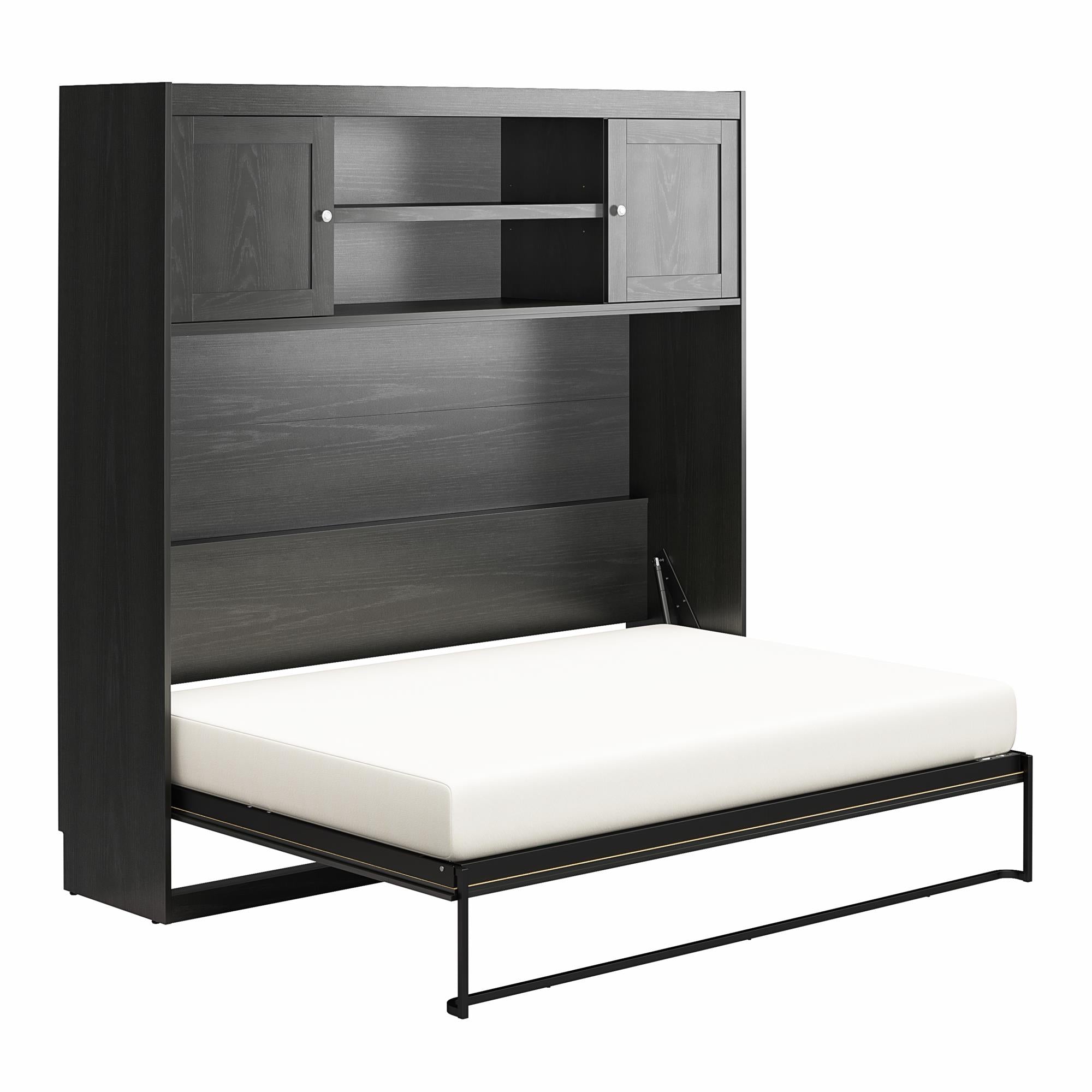 Novogratz Her Majesty Daybed Cabinet - Black Oak - Full