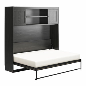 Novogratz Her Majesty Daybed Cabinet - Black Oak - Full