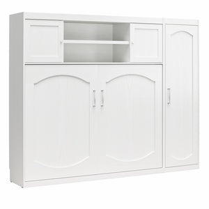 Novogratz Her Majesty Daybed with 1 Storage Cabinet - White - Full