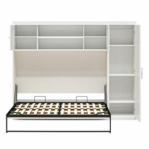 Novogratz Her Majesty Daybed with 1 Storage Cabinet - White - Full