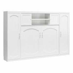 Novogratz Her Majesty Daybed with 2 Storage Cabinets - White - Full
