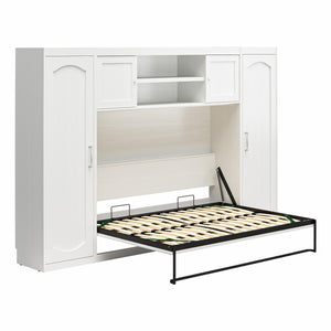 Novogratz Her Majesty Daybed with 2 Storage Cabinets - White - Full