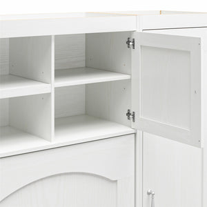 Novogratz Her Majesty Daybed with 2 Storage Cabinets - White - Full