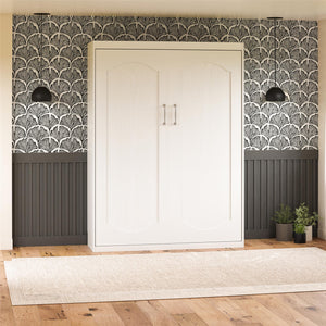 Novogratz Her Majesty Murphy Bed, Full Size - White - Full