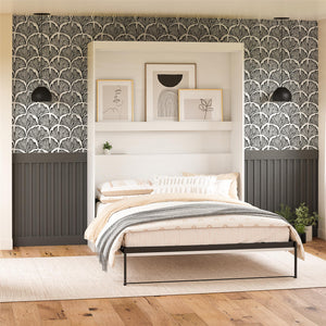 Novogratz Her Majesty Murphy Bed, Full Size - White - Full