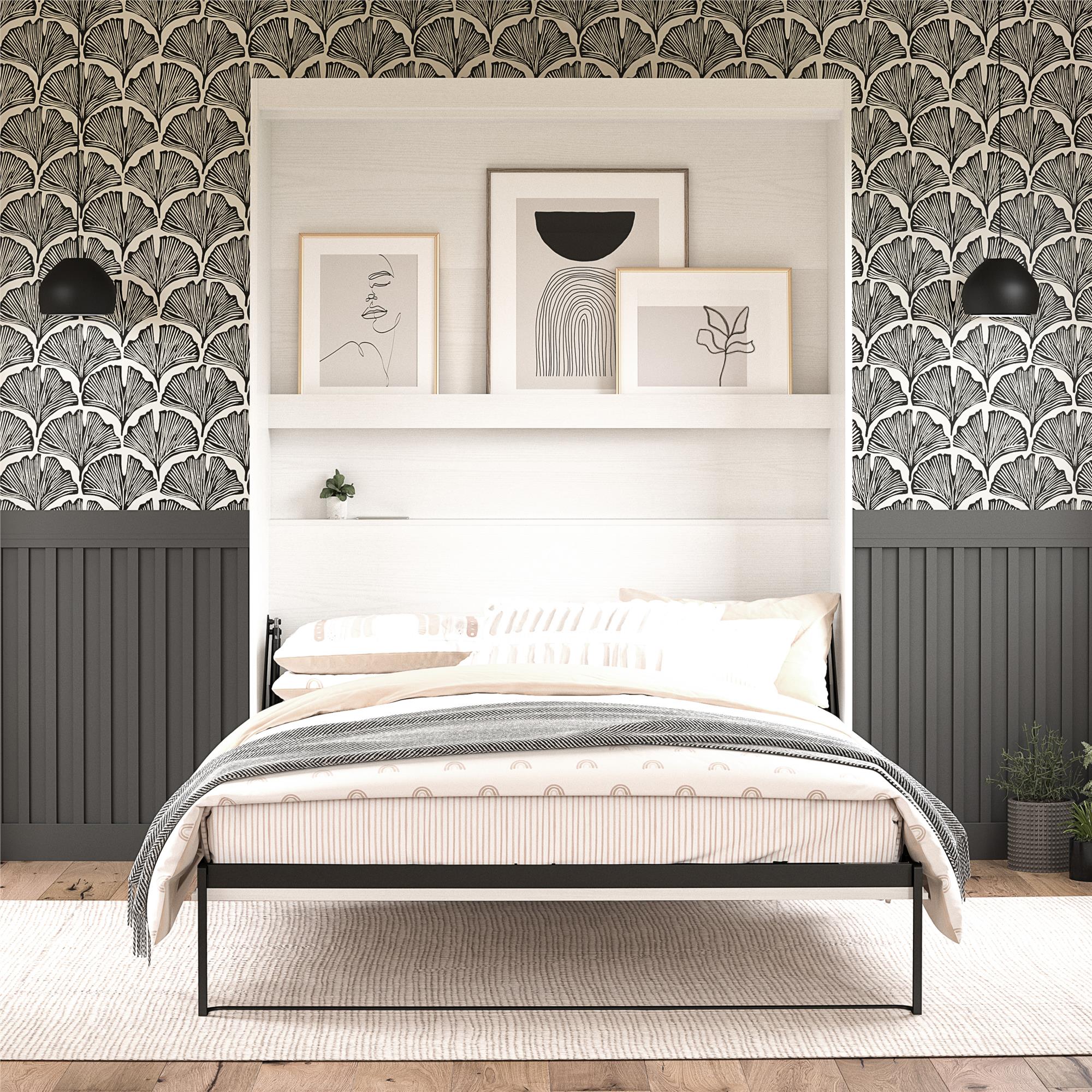 Novogratz Her Majesty Murphy Bed, Full Size - White - Full