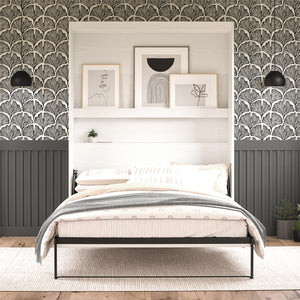 Novogratz Her Majesty Murphy Bed, Full Size - White - Full