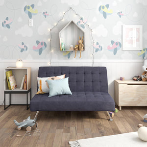DHP Milo Kids' Futon Sofa - Blue