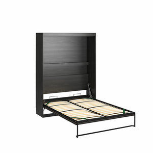 Novogratz Her Majesty Murphy Bed, Full Size - Black Oak - Full