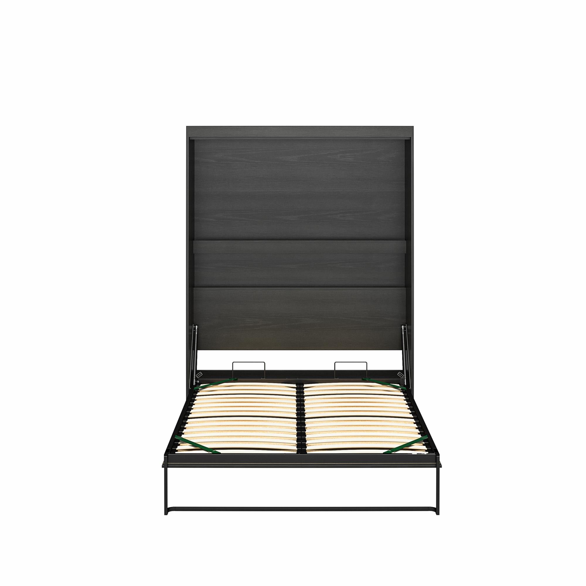 Novogratz Her Majesty Murphy Bed, Full Size - Black Oak - Full