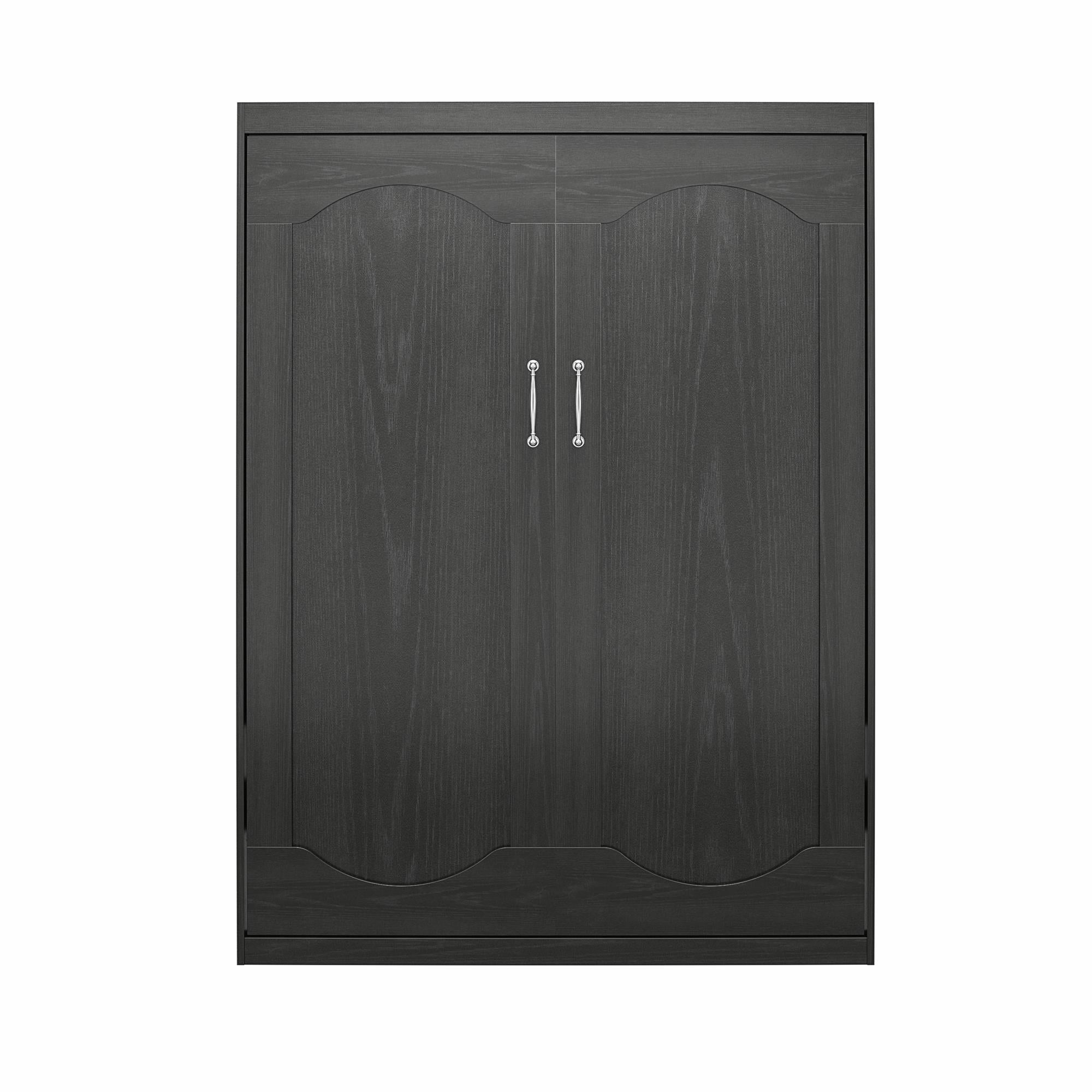 Novogratz Her Majesty Murphy Bed, Full Size - Black Oak - Full