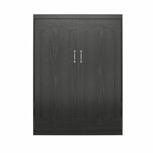 Novogratz Her Majesty Murphy Bed, Full Size - Black Oak - Full