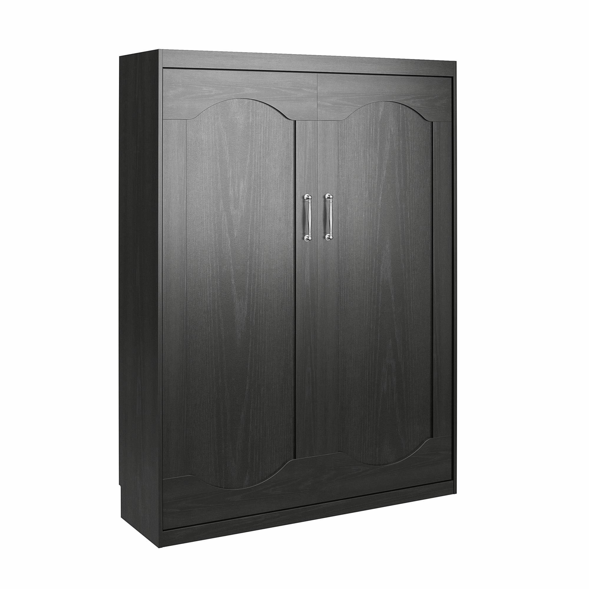 Novogratz Her Majesty Murphy Bed, Full Size - Black Oak - Full