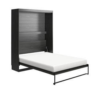 Novogratz Her Majesty Murphy Bed, Full Size - Black Oak - Full