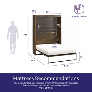 Signature Sleep Farmington Murphy Bed - Century Barn Pine - Full