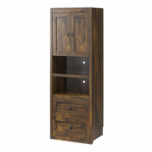 Signature Sleep Farmington Murphy Bed with Cabinets - Century Barn Pine - Full