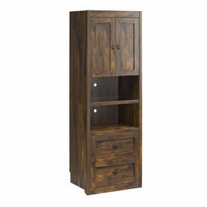 Signature Sleep Farmington Murphy Bed with Cabinets - Century Barn Pine - Full