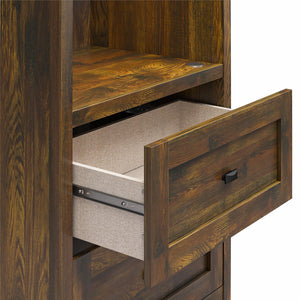 Signature Sleep Farmington Murphy Bed with Cabinets - Century Barn Pine - Full