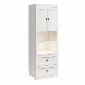Signature Sleep Farmington Murphy Bed with Cabinets - Ivory Oak - Full