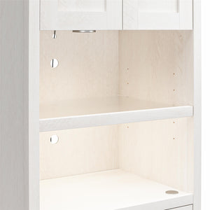 Signature Sleep Farmington Murphy Bed with Cabinets - Ivory Oak - Full
