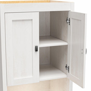 Signature Sleep Farmington Murphy Bed with Cabinets - Ivory Oak - Full
