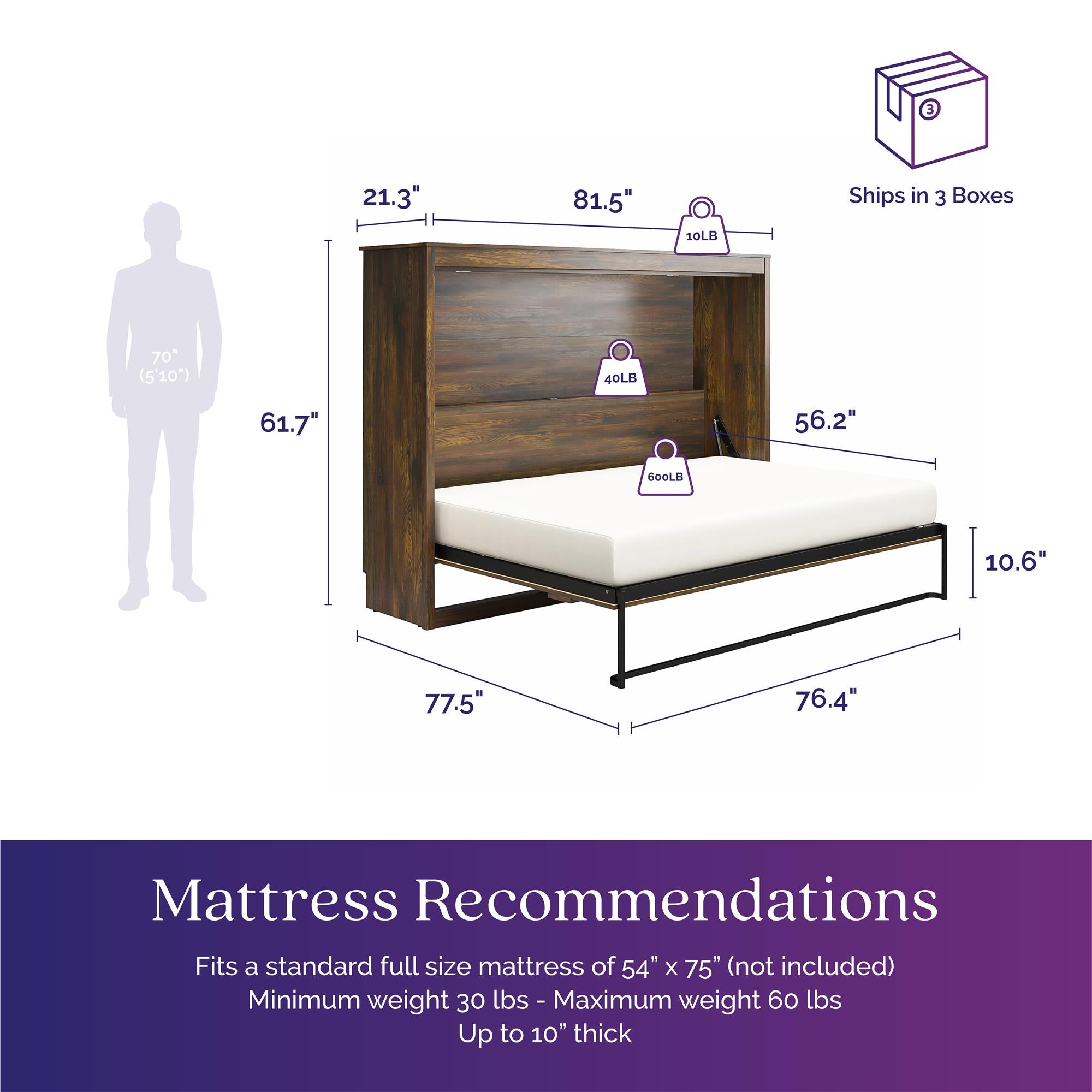 Signature Sleep Farmington Daybed Cabinet - Century Barn Pine - Full