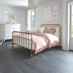 Max & Finn Wren Metal Bed - Gold - Full