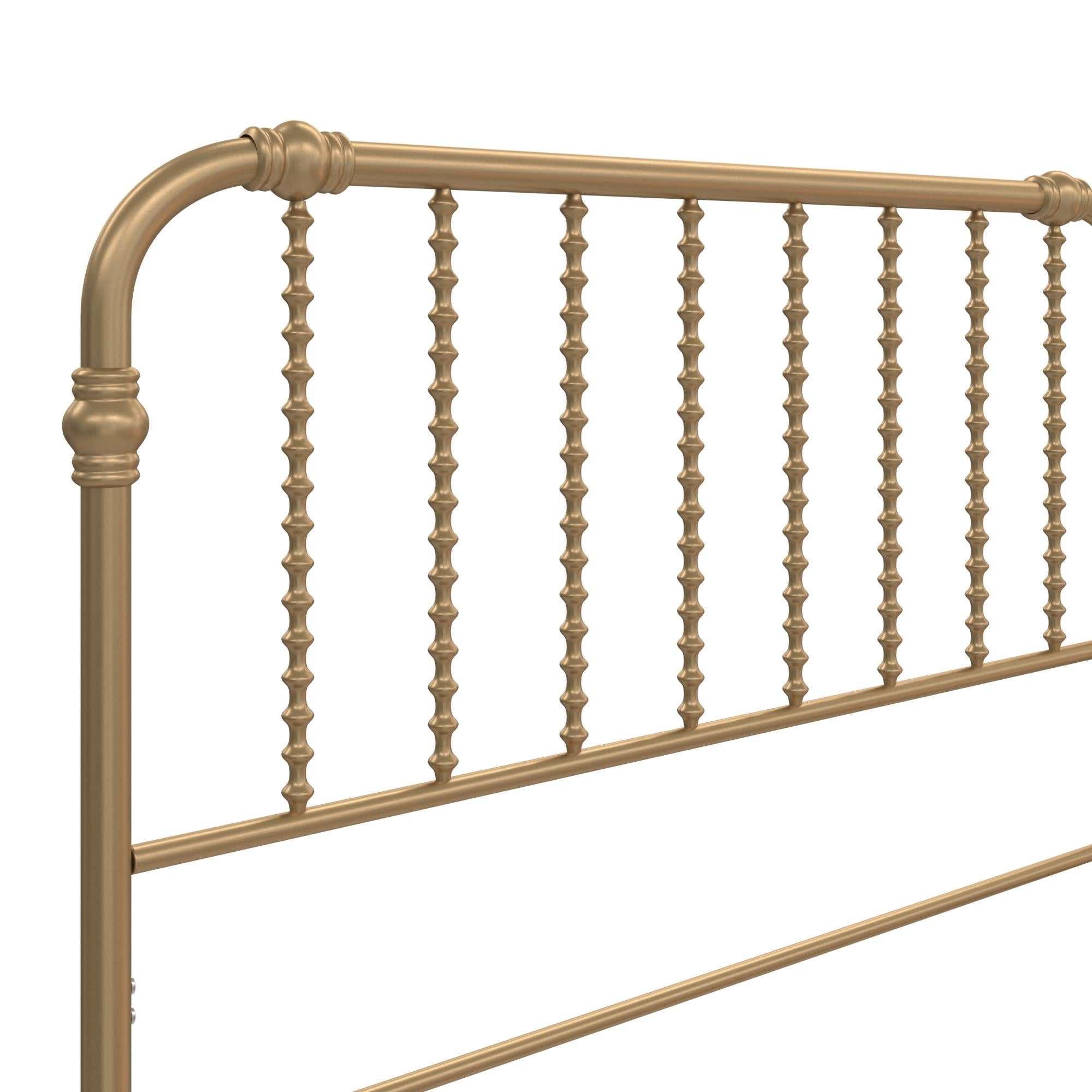 Max & Finn Wren Metal Bed - Gold - Full
