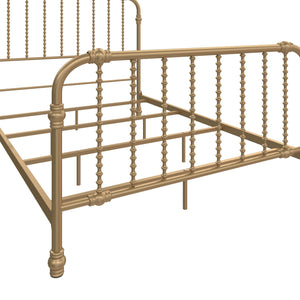 Max & Finn Wren Metal Bed - Gold - Full