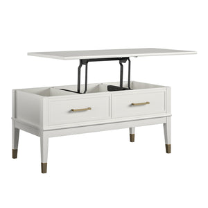CosmoLiving Westerleigh Lift-Top Coffee Table - White