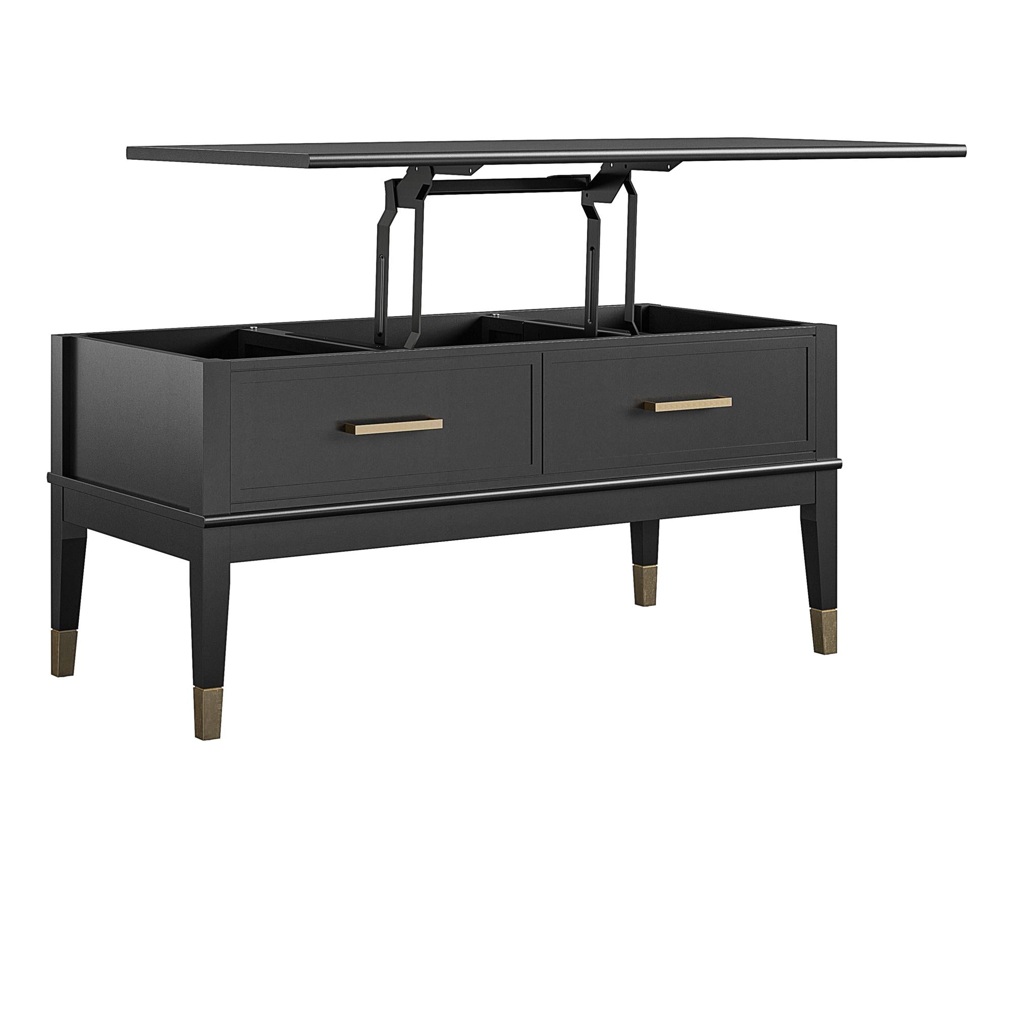 CosmoLiving Westerleigh Lift-Top Coffee Table - Black