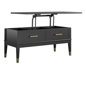 CosmoLiving Westerleigh Lift-Top Coffee Table - Black