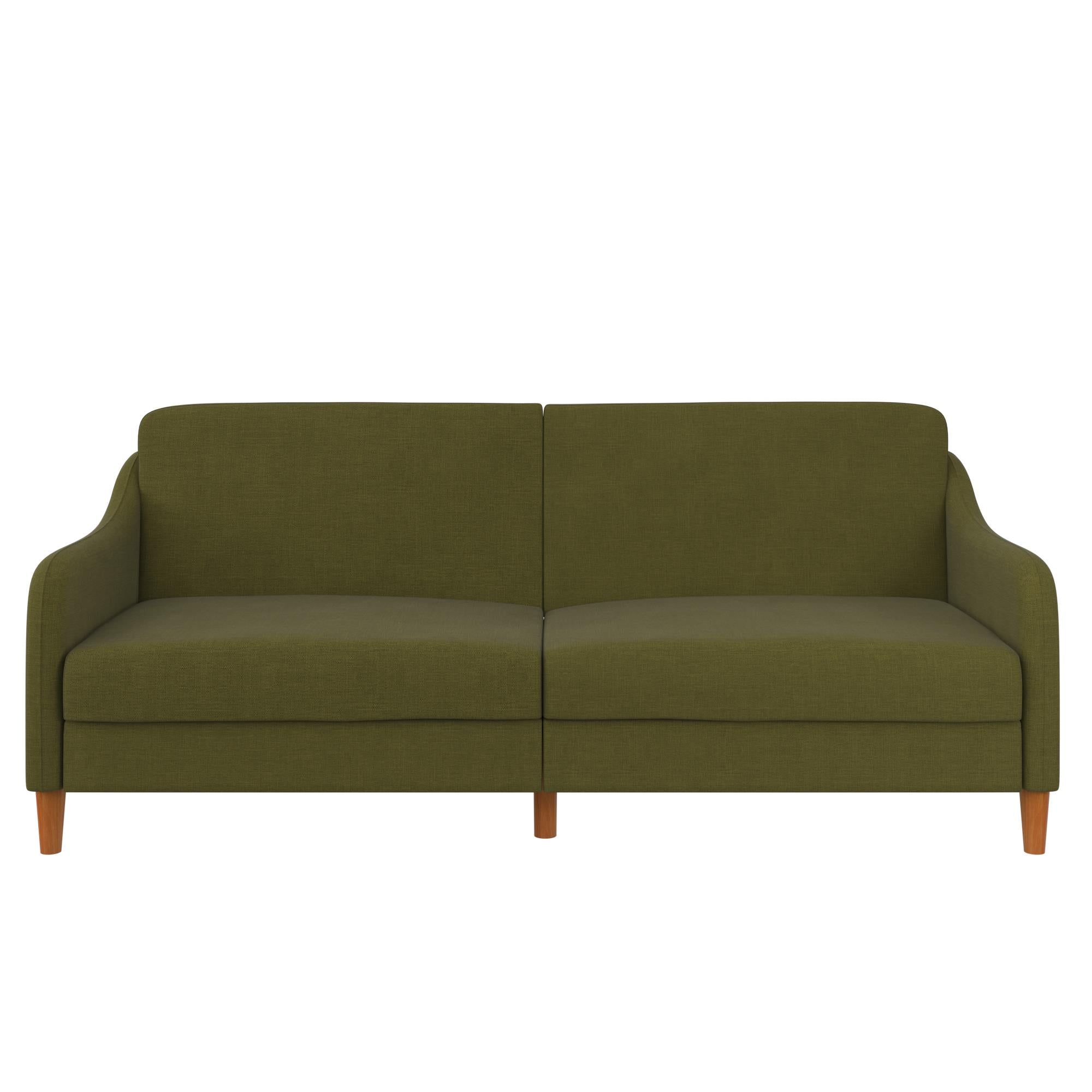 DHP Jasper Futon Sofa Bed - Green