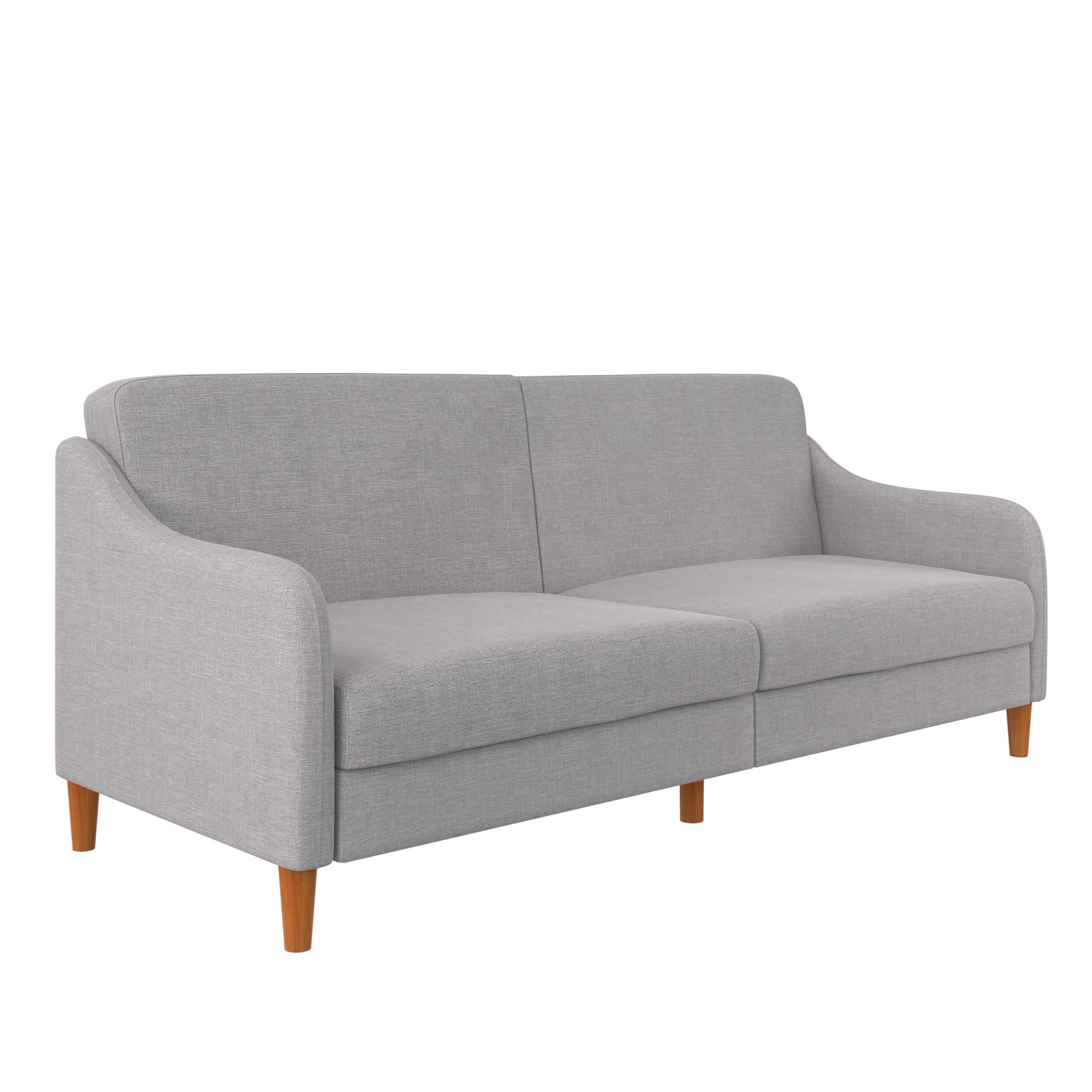 DHP Jasper Futon Sofa Bed - Light Gray