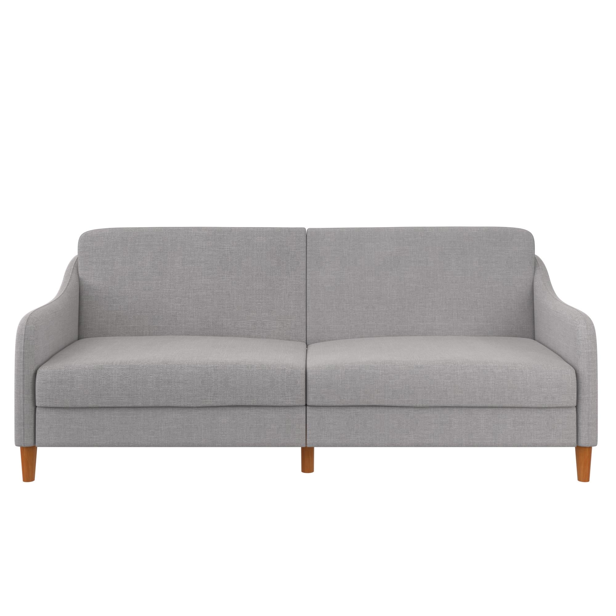 DHP Jasper Futon Sofa Bed - Light Gray