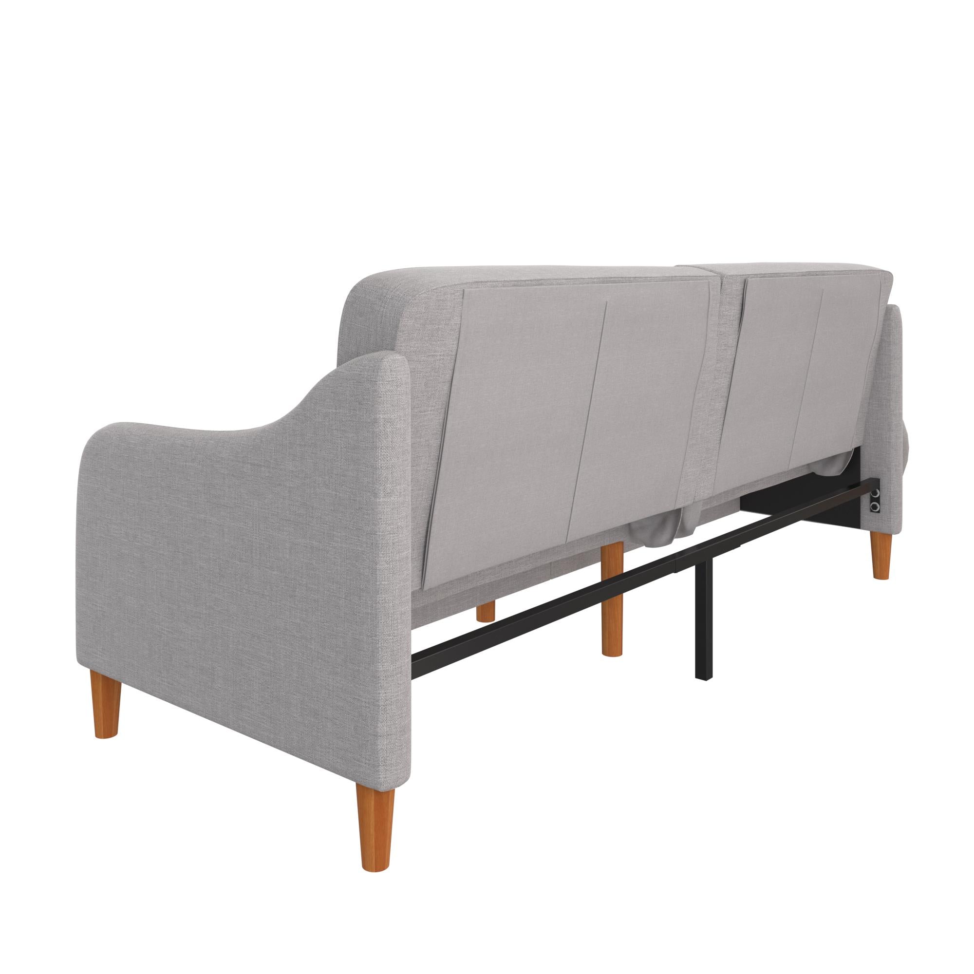 DHP Jasper Futon Sofa Bed - Light Gray