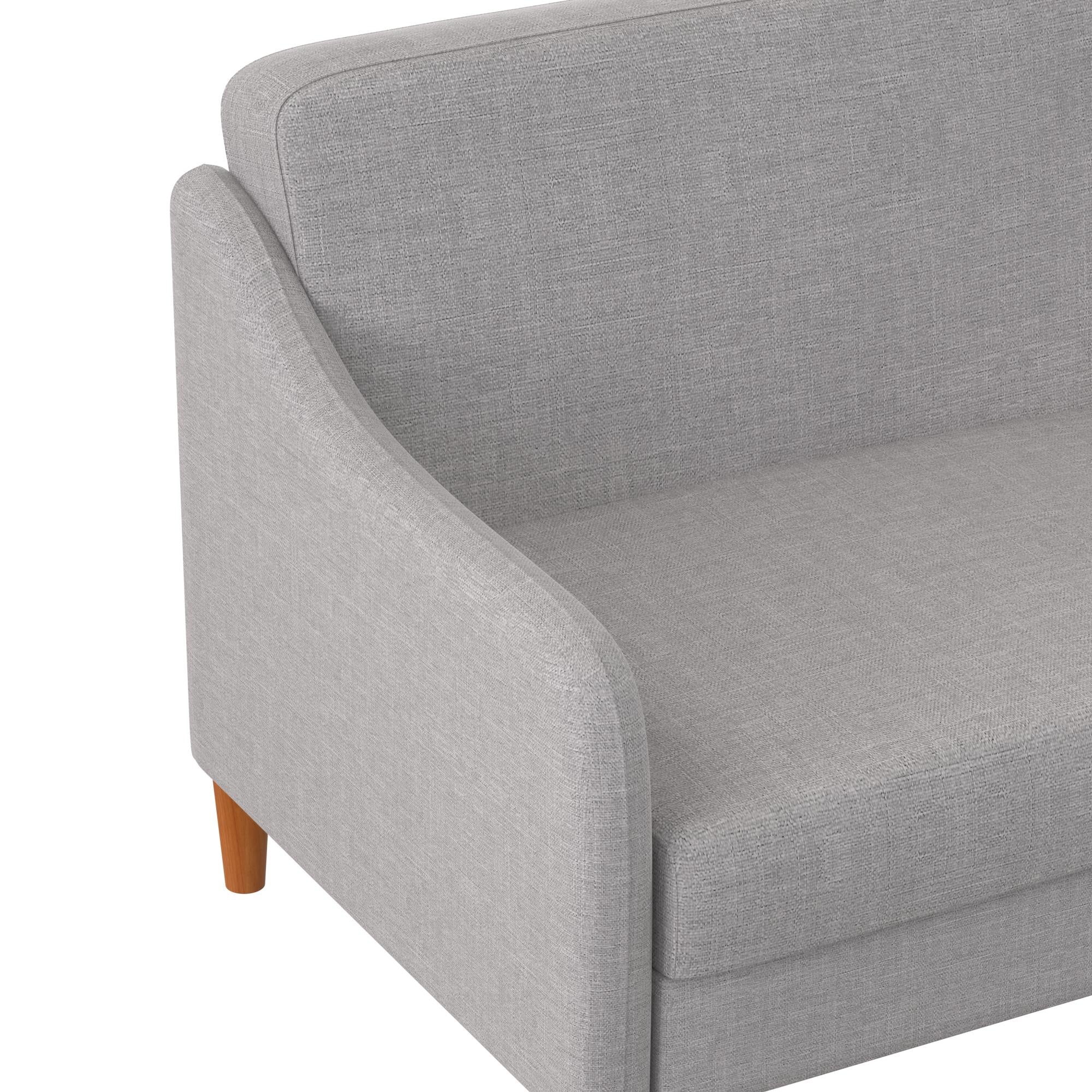 DHP Jasper Futon Sofa Bed - Light Gray