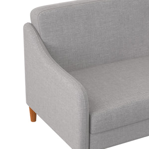DHP Jasper Futon Sofa Bed - Light Gray