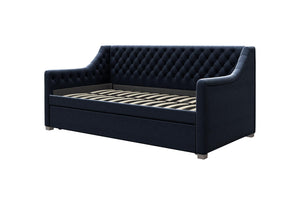 Max & Finn Ambrosia Upholstered Daybed and Trundle - Blue - Twin
