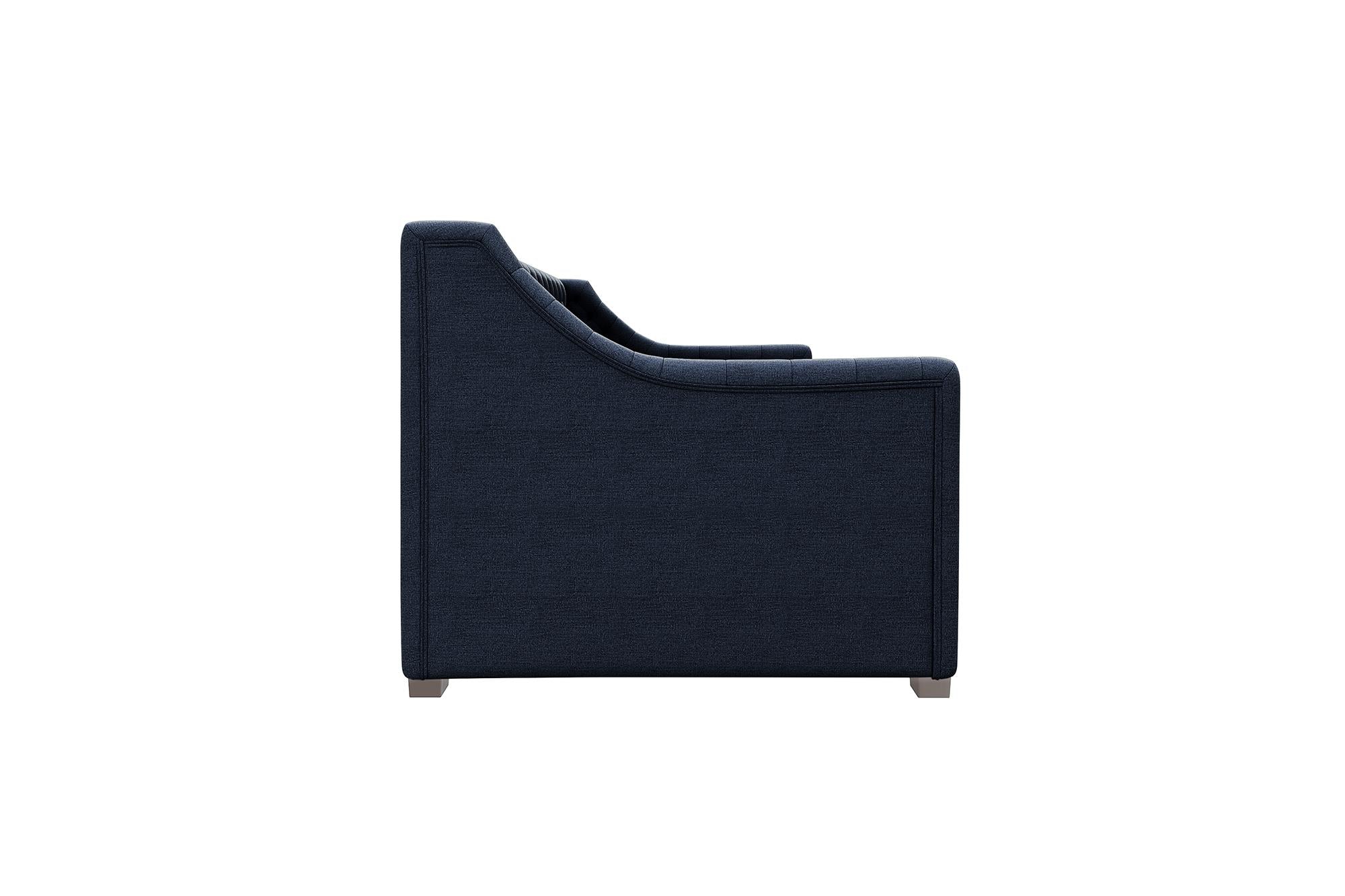 Max & Finn Ambrosia Upholstered Daybed and Trundle - Blue - Twin