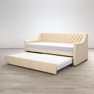 Max & Finn Ambrosia Upholstered Daybed and Trundle - Ivory - Twin