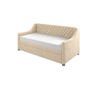 Max & Finn Ambrosia Upholstered Daybed and Trundle - Ivory - Twin