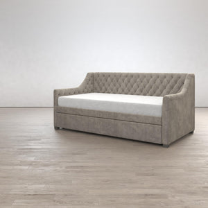 Max & Finn Ambrosia Upholstered Daybed and Trundle - Light Gray - Twin
