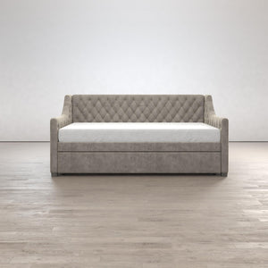 Max & Finn Ambrosia Upholstered Daybed and Trundle - Light Gray - Twin