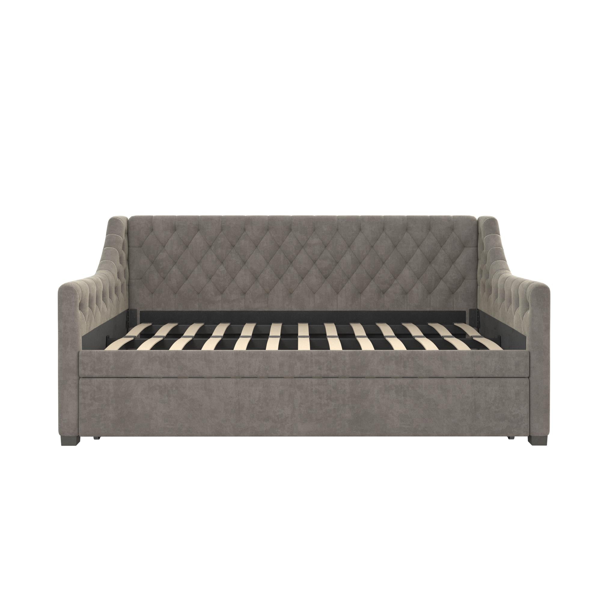 Max & Finn Ambrosia Upholstered Daybed and Trundle - Light Gray - Twin