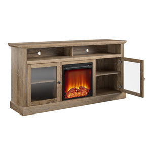 Ameriwood Home Chicago Fireplace TV Stand for TVs up to 65" - Natural