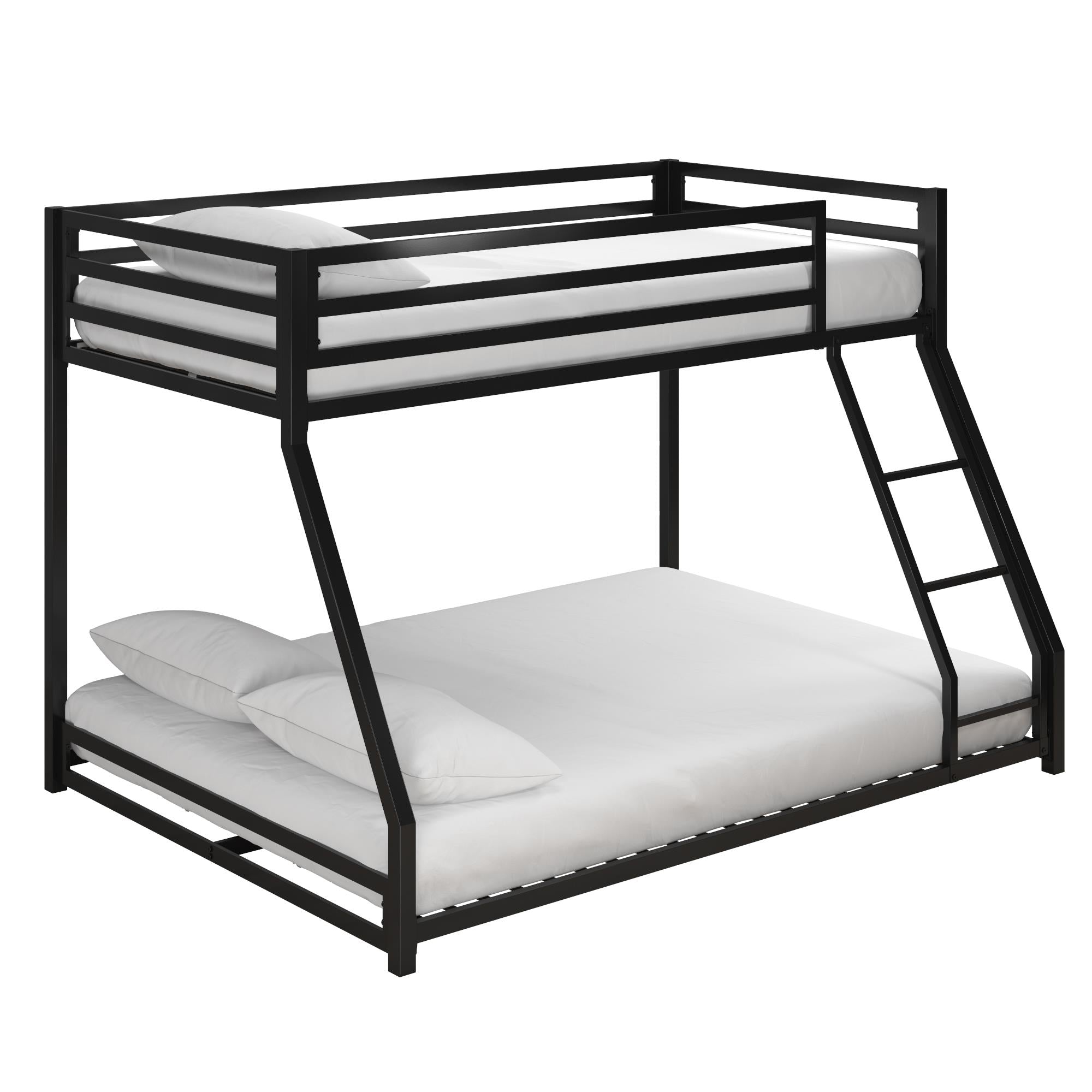 DHP Miles Kids' Bunk Bed - Black - Twin-Over-Full