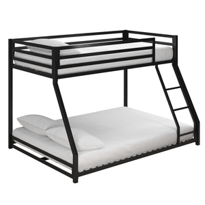 DHP Miles Kids' Bunk Bed - Black - Twin-Over-Full
