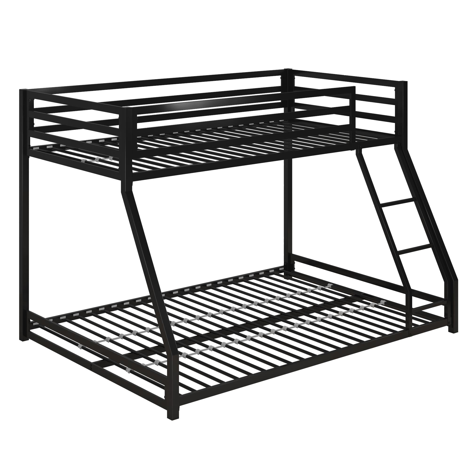 DHP Miles Kids' Bunk Bed - Black - Twin-Over-Full